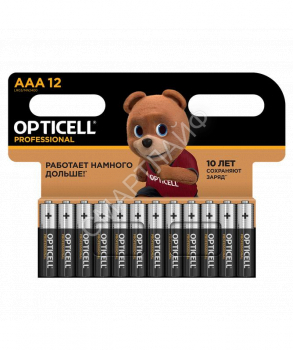 Элемент питания алкалиновый AAA/LR03 (блист. 12шт) Professional Opticell 5052006 - smartlife-ural.ru – Екатеринбург