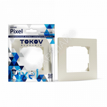 Рамка 1-м Pixel беж. TOKOV ELECTRIC TKE-PX-RM1-C02 - smartlife-ural.ru – Екатеринбург