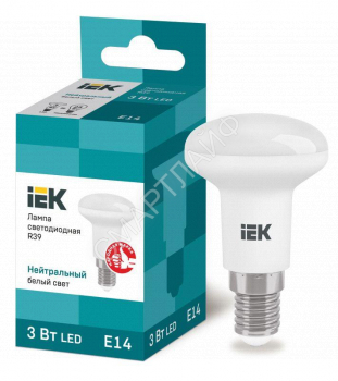 Лампа светодиодная 3Вт R39 4000К нейтр. бел. E14 270лм 230-240В IEK LLE-R39-3-230-40-E14 - smartlife-ural.ru – Екатеринбург