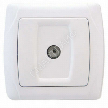 Розетка телевизионная TV 1-м СП Маргарита бел. UNIVersal М0027 - smartlife-ural.ru – Екатеринбург
