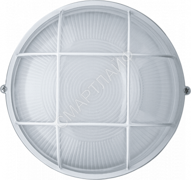 Светильник ЛОН 94 807 NBL-R2-100-E27/WH 1х100Вт E27 IP54 (аналог НПБ 1102 бел. круг с решеткой 100Вт) Navigator 94807 - smartlife-ural.ru – Екатеринбург