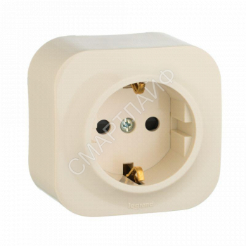 Розетка 1-м ОП Quteo 16А IP20 250В 2P+E с заземл. защ. шторки сл. кость IEK 782250 - smartlife-ural.ru – Екатеринбург