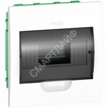 Бокс встраиваемый СП City9 Box 1 ряд 8мод. с прозр. дверцей SE EZ9E108S2FRU - smartlife-ural.ru – Екатеринбург