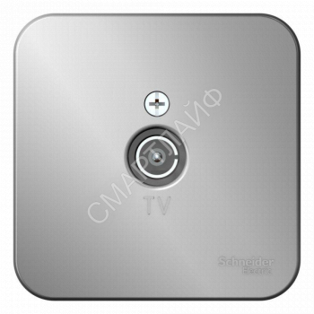 Розетка телевизионная TV ОП Blanca коннектор с изолир. пластиной алюм. SE BLNTA000013 - smartlife-ural.ru – Екатеринбург