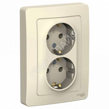 Розетка 2-м СП Blanca 16А IP20 250В с заземл. без защ. шторок молоч. SE BLNRS001022 - smartlife-ural.ru – Екатеринбург
