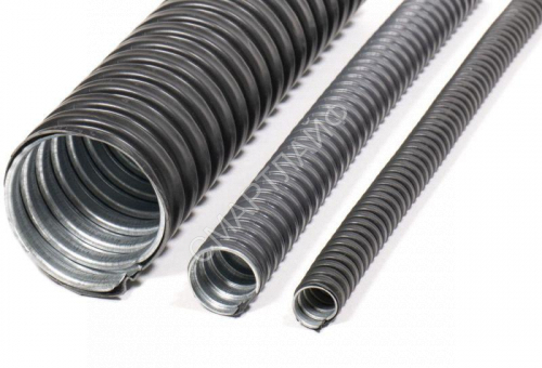 Металлорукав в ПВХ изоляции Р3-ЦПнг 12 d12мм без протяжки черн. (уп.100м) ГОФРОМАТИК zeta44203 - smartlife-ural.ru – Екатеринбург