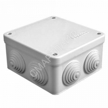 Коробка распределительная ОП 105х105х56мм IP54 7 выходов 4 гермоввода крышка на винтах сер. Epplast 110042 - smartlife-ural.ru – Екатеринбург