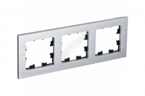 Рамка 3-м AtlasDesign Nature метал. серебр. SE ATN312103 - smartlife-ural.ru – Екатеринбург