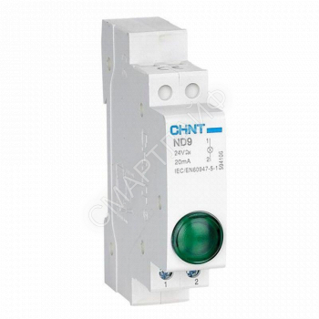Индикатор ND9-1/g AC/DC 230В (LED) (R) зел. CHINT 594108 - smartlife-ural.ru – Екатеринбург