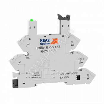 Розетка для реле OptiRel G RR93-51-12-24U-6-P КЭАЗ 281158 - smartlife-ural.ru – Екатеринбург