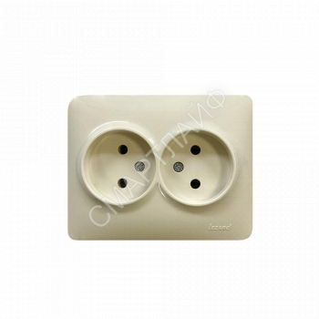 Розетка 2-м Karina Life без заземл. ПБТ крем. LEZARD 708-0300-128B - smartlife-ural.ru – Екатеринбург