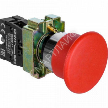 Кнопка управления "Грибок" NP2-BC42 d40мм (2) 1НЗ IP40 с самовозвратом без подсветки красн. CHINT 574846 - smartlife-ural.ru – Екатеринбург