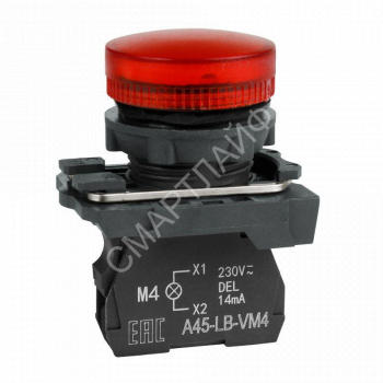 Лампа сигнальная OptiSignal D22 C5-L-B4 красн. пластик 24VAC/DC XB5AVB4 КЭАЗ 332191 - smartlife-ural.ru – Екатеринбург