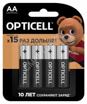 Элемент питания алкалиновый AA/LR6 (блист. 4шт) Basic Opticell 5051001 - smartlife-ural.ru – Екатеринбург