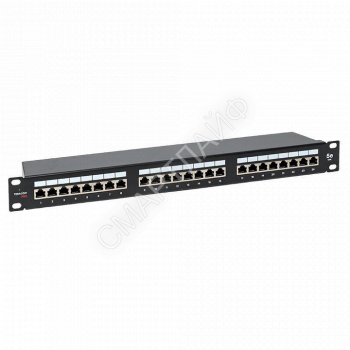 Патч-панель 19дюйм 1U кат.5E STP полн. экранир. 24 порта RJ45 Dual IDC с органайзером TERACOM PRO EKF TRP-PPNL-5ESTP-1U24 - smartlife-ural.ru – Екатеринбург