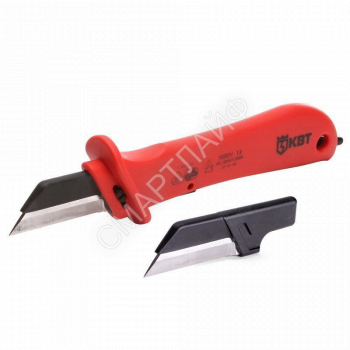 Нож диэлектрический НМИ-04 с доп. лезвием КВТ 63838 - smartlife-ural.ru – Екатеринбург