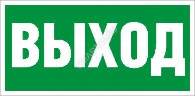 Пиктограмма "Выход" ПЭУ 010 130х260 СТ 2502000270 - smartlife-ural.ru – Екатеринбург