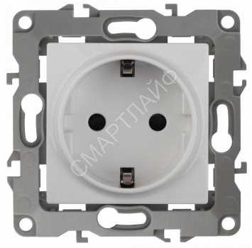 Розетка 1-м СП Эра12 12-2101-01 16А IP20 16AX 250В 2P+E Schuko механизм бел. Эра Б0014675 - smartlife-ural.ru – Екатеринбург