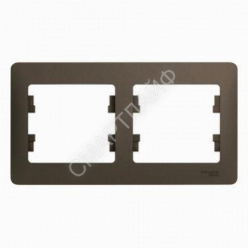 Рамка 2-м Glossa горизонт. шоколад SE GSL000802 - smartlife-ural.ru – Екатеринбург