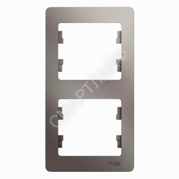 Рамка 2-м Glossa вертикал. платина SE GSL001206 - smartlife-ural.ru – Екатеринбург