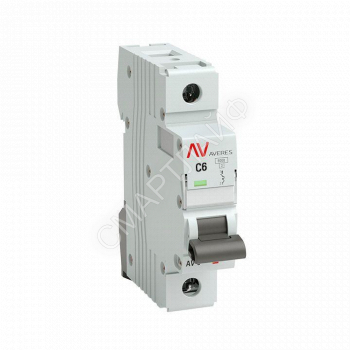 Выключатель автоматический модульный 1п C 6А 6кА AV-6 AVERES EKF mcb6-1-06C-av - smartlife-ural.ru – Екатеринбург