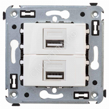 Устройство зарядное USB СП Avanti "Белое облако" DKC 4400543 - smartlife-ural.ru – Екатеринбург