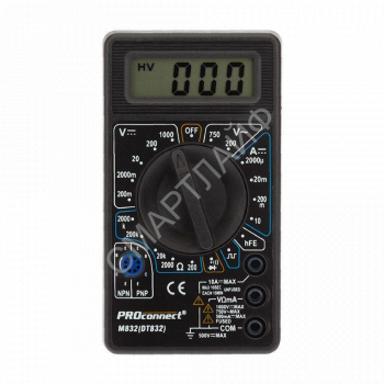 Мультиметр портативный M832 (DT832) PROCONNECT 13-3012 - smartlife-ural.ru – Екатеринбург