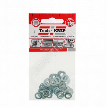 Шайба плоская М6 DIN 125А цинк. (пакет) (уп.40шт) Tech-Krep/Zitar 103044 - smartlife-ural.ru – Екатеринбург