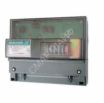 Счетчик Меркурий 231 AM-01 3ф 5-60А класс точн. 1.0 1 тариф. импульс. вых. на DIN-рейку мех. ОУ Инкотекс 00000032430 - smartlife-ural.ru – Екатеринбург