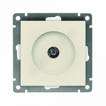 Розетка телевизионная TV 1-м СП Афина механизм сл. кость (ivory) Universal A0027-I - smartlife-ural.ru – Екатеринбург