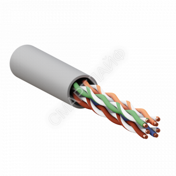Кабель витая пара U/UTP кат.5E 4 пары 24 AWG solid LSZH нг(А)-HF сер. TERACOM PRO EKF TRP-5EUTP-04LSH-GY-IN3 - smartlife-ural.ru – Екатеринбург