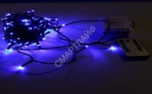 Гирлянда "Нить" 12м LD120-GB-BO-RC 120 син. светодиодов с контроллером уличная дистанционный пульт SHLights 4690601042316 - smartlife-ural.ru – Екатеринбург