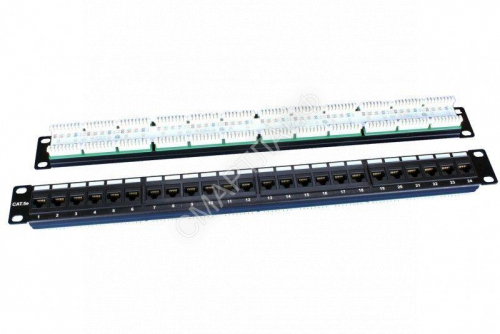Патч-панель 19дюйм 1U кат.5E 24 порта RJ45 PP3-19-24-8P8C-C5E-110D черн. Hyperline 246095 - smartlife-ural.ru – Екатеринбург
