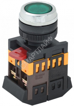 Кнопка ABLFS-22 d22мм 1НО+1НЗ 240В неон зел. GENERICA BBT30-ABLFS-K06 - smartlife-ural.ru – Екатеринбург