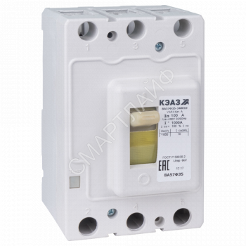 Выключатель автоматический 3п 40А 400Im 10кА ВА57Ф35-340010 УХЛ3 400В AC КЭАЗ 109325 - smartlife-ural.ru – Екатеринбург