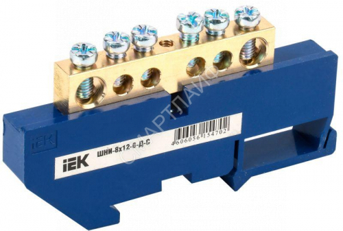Шина нулевая на DIN-изол. ШНИ-8х12-6-Д-С IEK YNN10-812-6D-K07 - smartlife-ural.ru – Екатеринбург