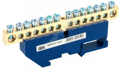 Шина нулевая на DIN-изол. ШНИ-8х12-14-Д-С IEK YNN10-812-14D-K07 - smartlife-ural.ru – Екатеринбург
