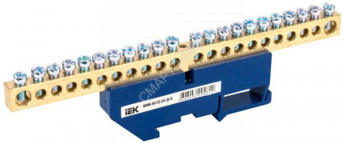Шина нулевая на DIN-изол. ШНИ-8х12-22-Д-С IEK YNN10-812-22D-K07 - smartlife-ural.ru – Екатеринбург