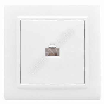 Розетка компьютерная 1-м СП Минск RJ45 бел. Basic EKF ERK01-035-10 - smartlife-ural.ru – Екатеринбург