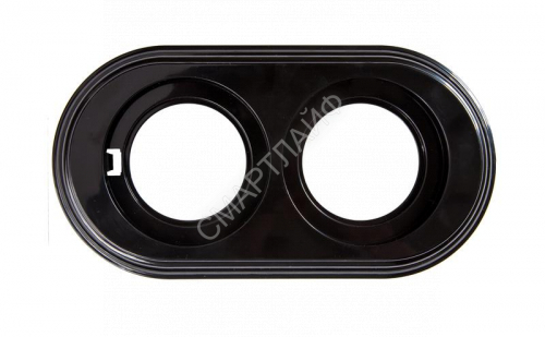 Рамка 2-м ретро пластик. черн. Bironi BF1-620-23 - smartlife-ural.ru – Екатеринбург