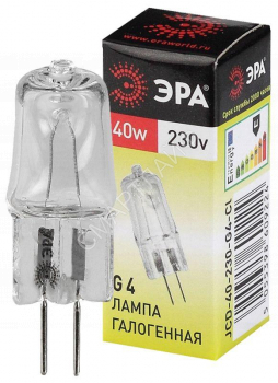 Лампа галогенная G4-JCD-40W-230V-Cl 40Вт G4 230В Эра C0039280 - smartlife-ural.ru – Екатеринбург