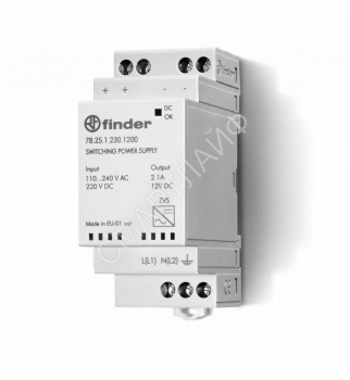 Источник питания импульсный вход 110...240В AC / выход 24В DC 25Вт модульный 35мм IP20 FINDER 782512302400 - smartlife-ural.ru – Екатеринбург
