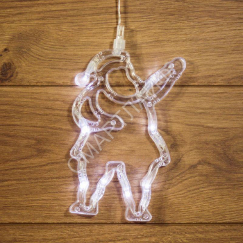 Фигура светодиодная "Санта Клаус" 190х130х10мм 8LED бел. 1Вт 4.5В IP20 на присоске с подвесом элементы питания 3хAAA (в компл.) Neon-Night 501-018 - smartlife-ural.ru – Екатеринбург