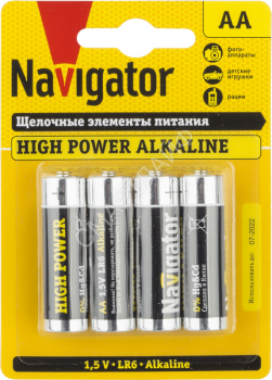 Элемент питания алкалиновый AA/LR6 94 753 NBT-NE-LR6-BP4 (блист.4шт) Navigator 94753 - smartlife-ural.ru – Екатеринбург