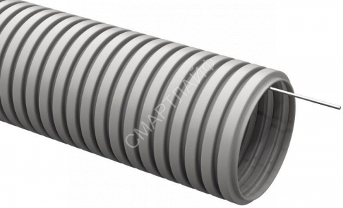 Труба гофрированная ПВХ d25мм с протяжкой сер. ELASTA (уп.50м) IEK CTG20-25-K41-050I - smartlife-ural.ru – Екатеринбург