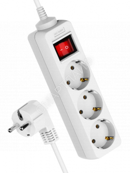 Удлинитель 3х5м с заземл. 16А IP20 ПВС 3х1.5 с выключателем КОСМОС YKsm5m-3g-Z-V(K) - smartlife-ural.ru – Екатеринбург