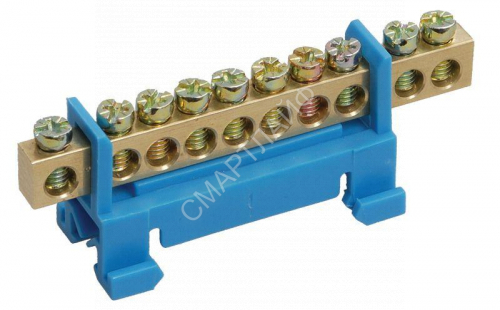 Шина нулевая на DIN-изол. "Стойка" ШНИ 6х9-10-С-С IEK YNN10-69-10P-K07 - smartlife-ural.ru – Екатеринбург