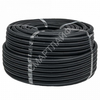 Труба гофрированная d20мм с протяжкой безгалоген. трудногорючая (FRHF) черн. (уп.100м) Plast EKF FRHF-20 - smartlife-ural.ru – Екатеринбург