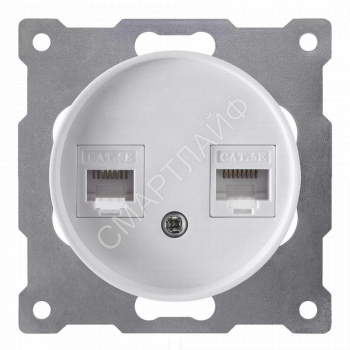 Розетка компьютерная 2-м СП Florence RJ45 кат.5E механизм бел. (1E20901300) OneKeyElectro 2172772 - smartlife-ural.ru – Екатеринбург