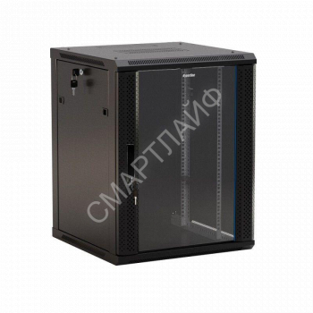 Шкаф настенный TWB-1566-GP-RAL9004 19дюйм 15U 775х600х600мм стеклян. дверь черн. (RAL 9004) (разобранный) Hyperline 392640 - smartlife-ural.ru – Екатеринбург